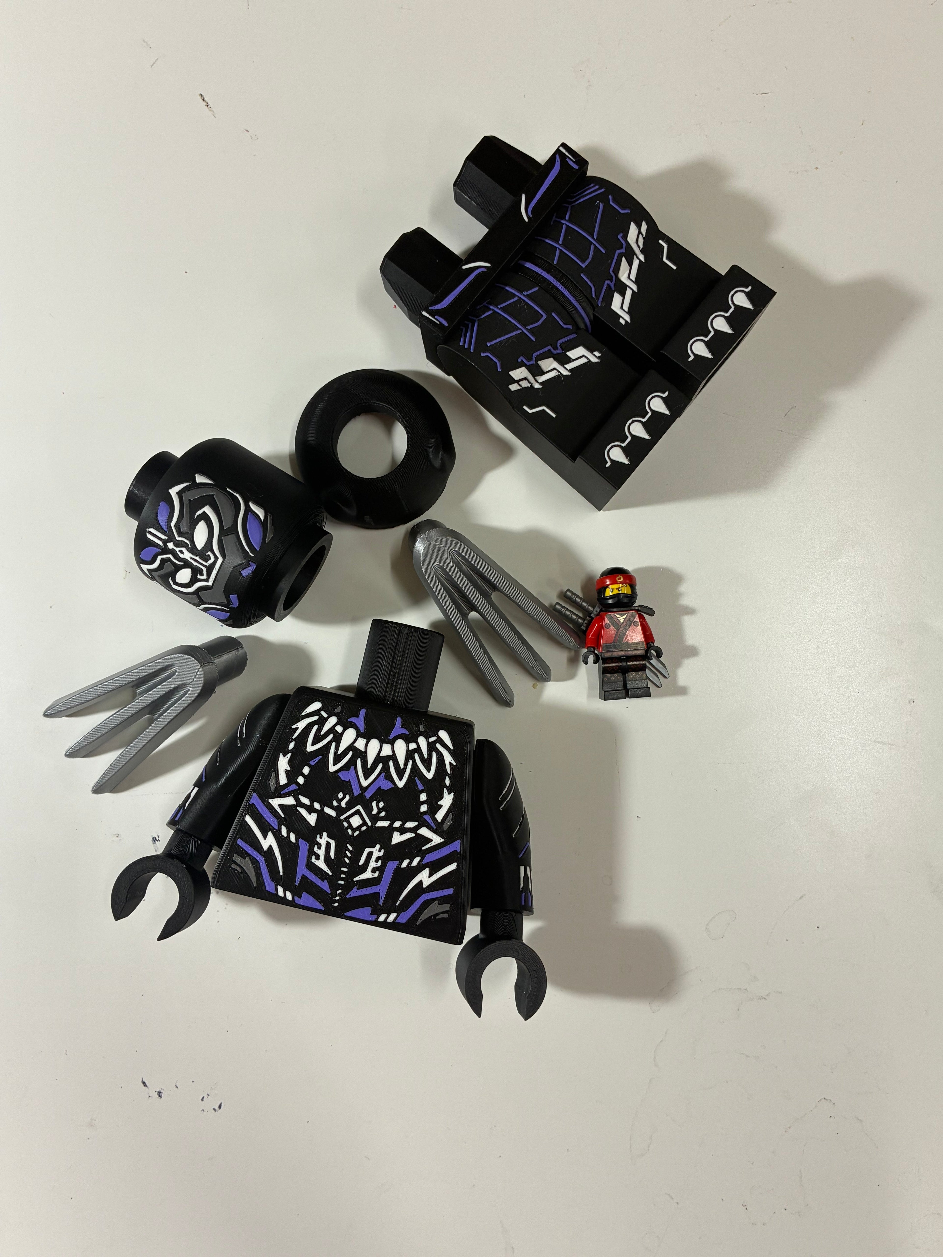 Panther Hero - Custom 3D Printed Megafig