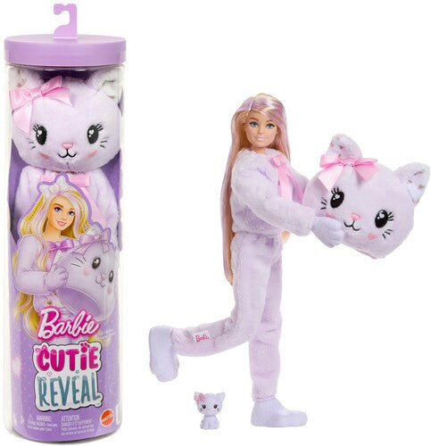 Barbie Cutie Reveal Cuddly Series Kitten Doll & Accessories