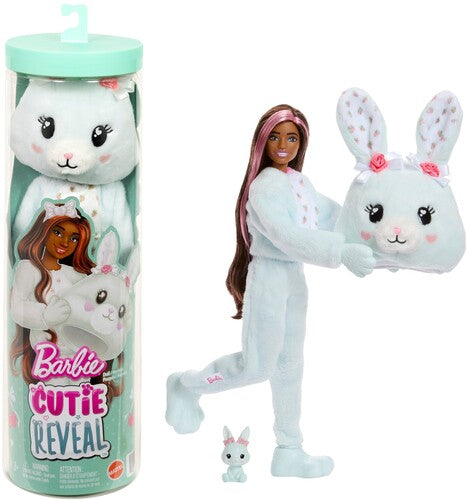 Barbie Cutie Reveal Cuddly Series Bunny Doll & Accessories
