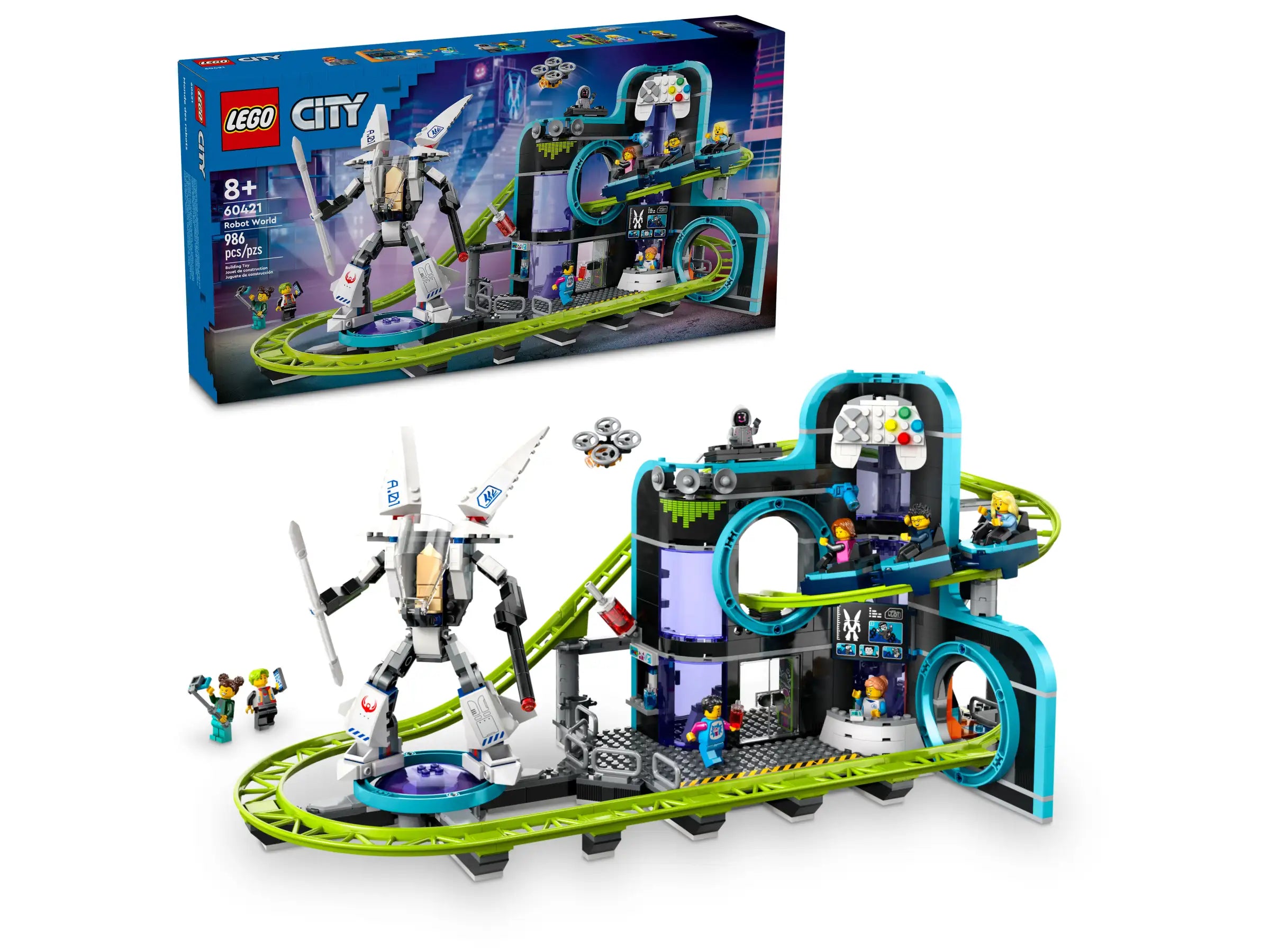 LEGO City 60421 Robot World Roller-Coaster Park