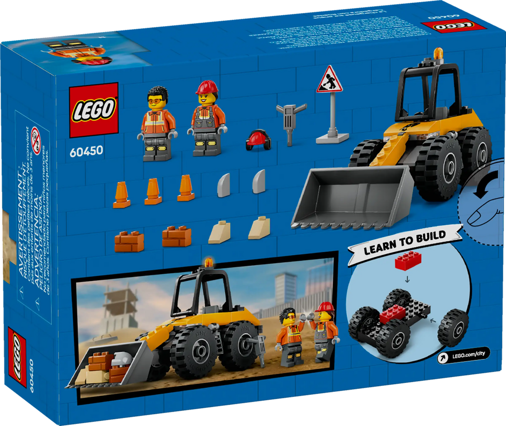 LEGO City 60450 Yellow Construction Wheel Loader
