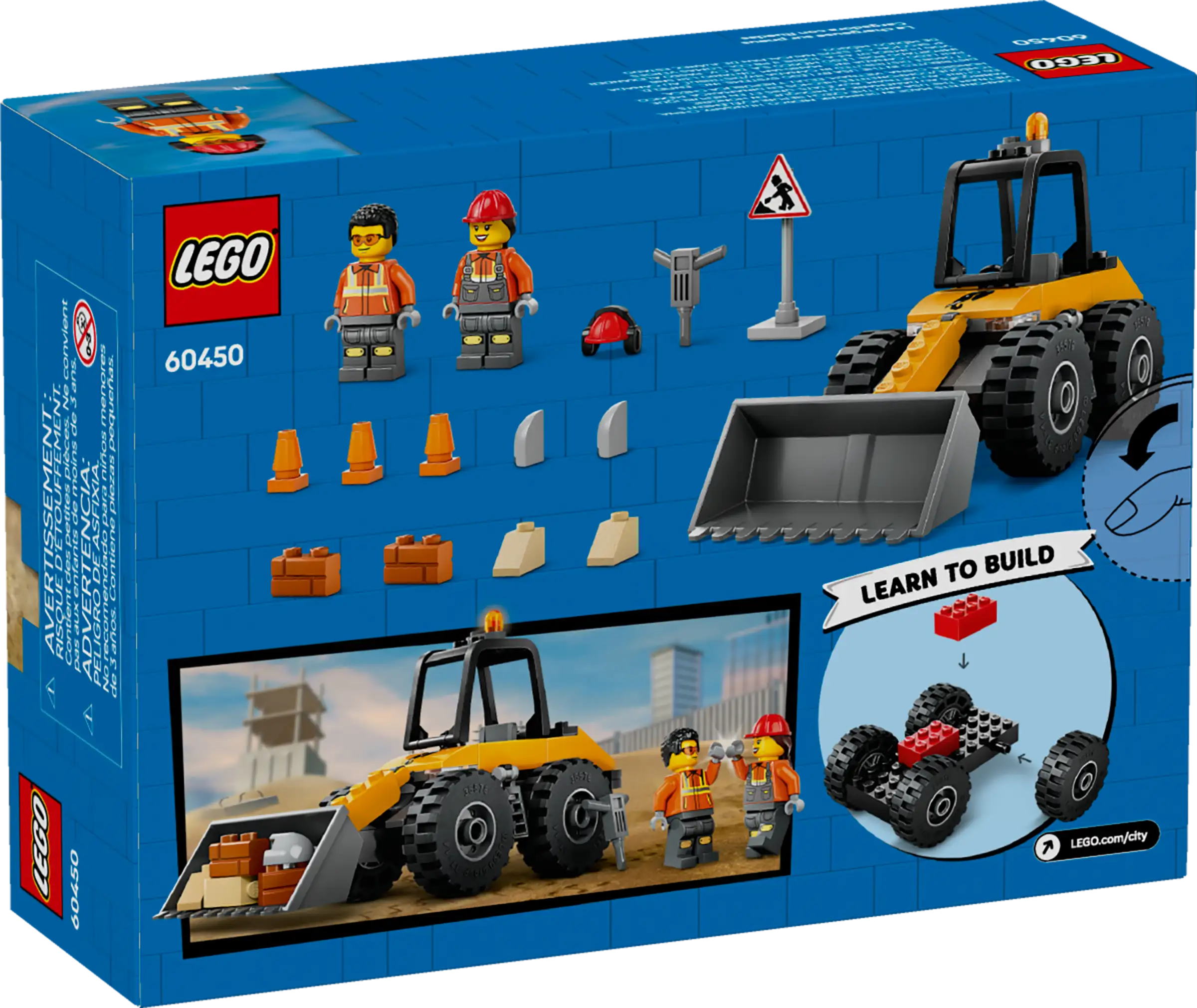 LEGO City 60450 Yellow Construction Wheel Loader