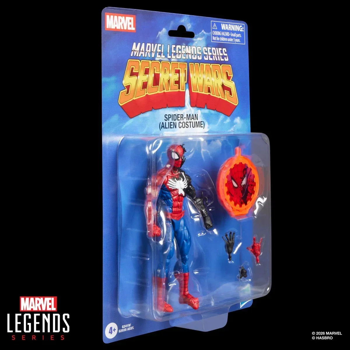 Secret Wars Marvel Legends Series Spider-Man (Alien Costume) 6-Inch Action Figure