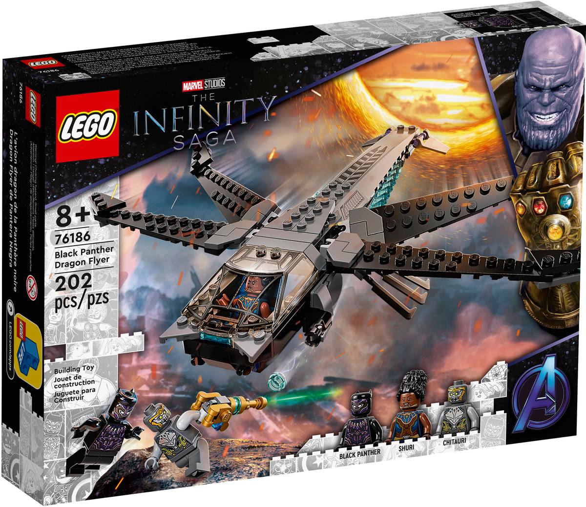 LEGO Marvel 76186 Black Panther Dragon Flyer