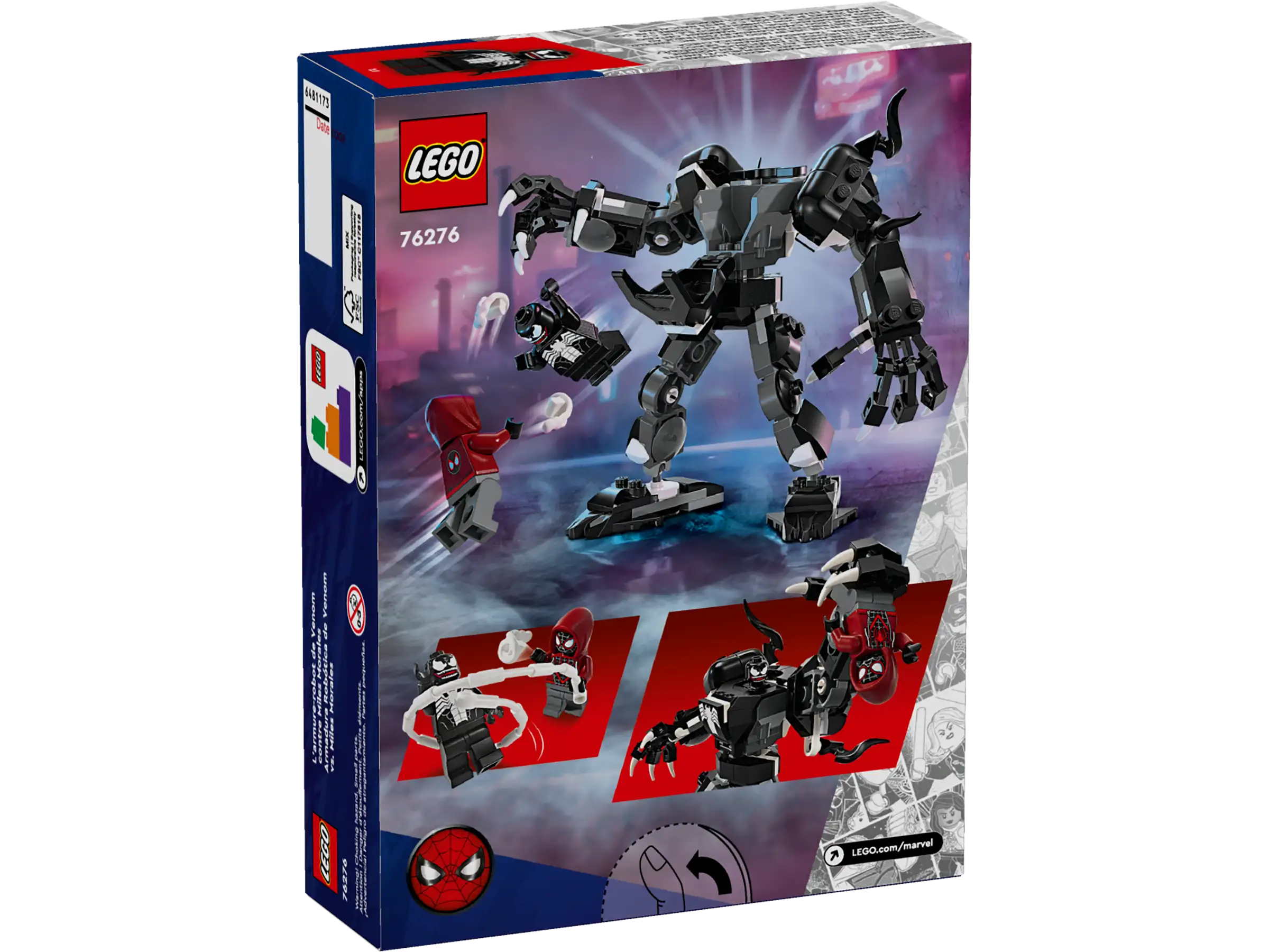 LEGO Marvel 76276 Venom Mech Armor vs. Miles Morales