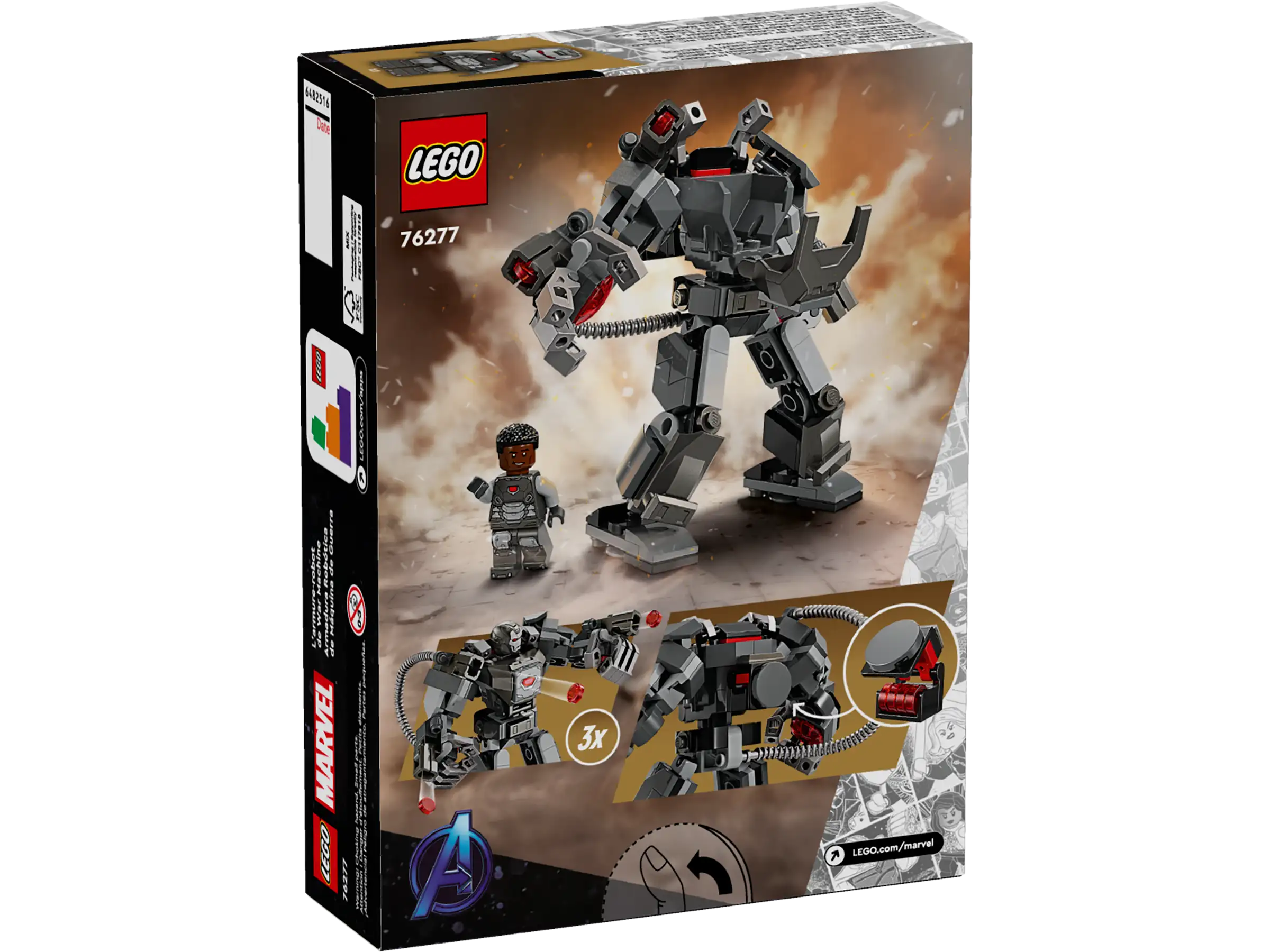 LEGO Marvel 76277 War Machine Mech Armor