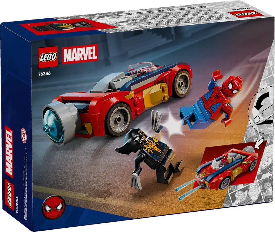 LEGO Marvel 76336 Spider-Man Car vs. Venomized Wolverine