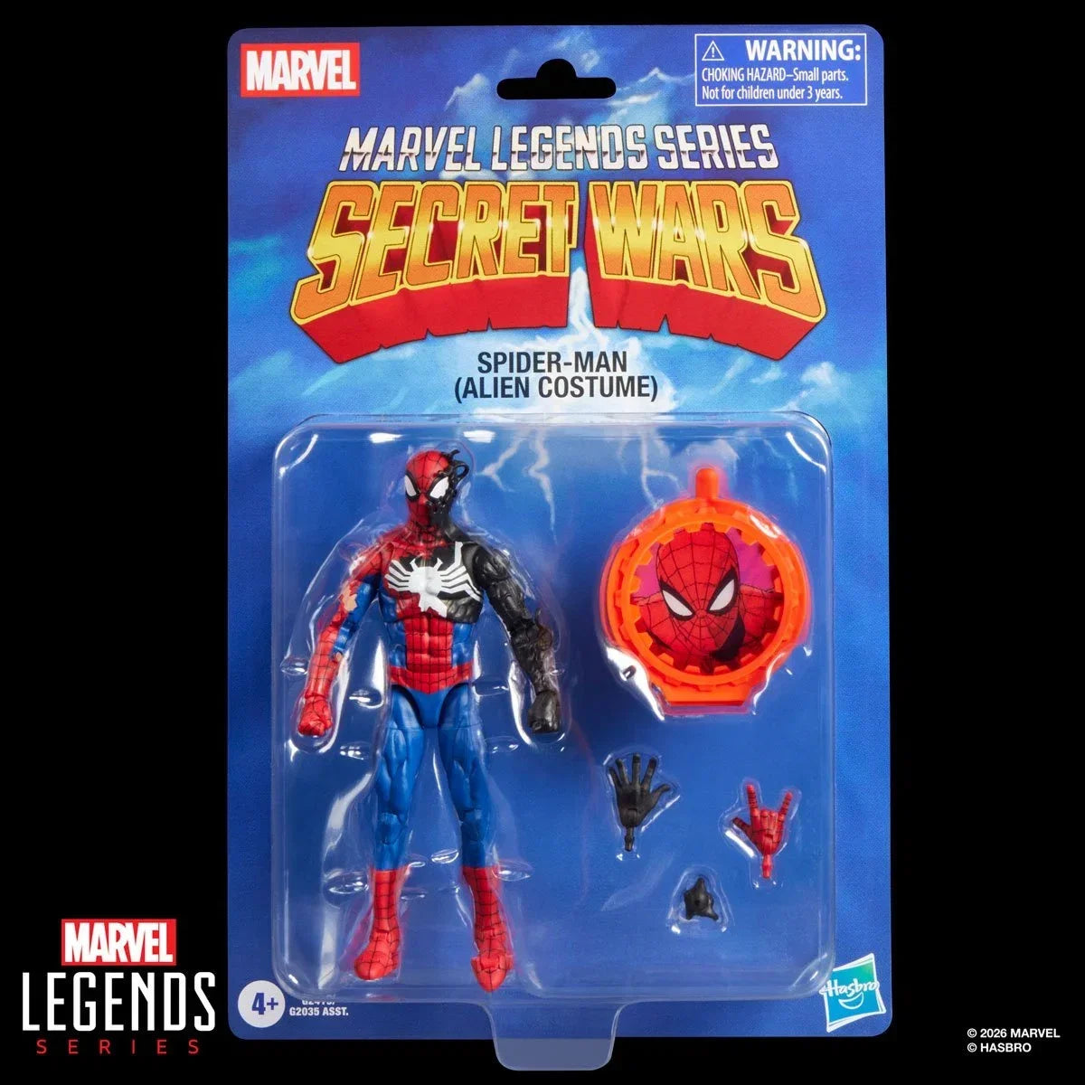 Secret Wars Marvel Legends Series Spider-Man (Alien Costume) 6-Inch Action Figure