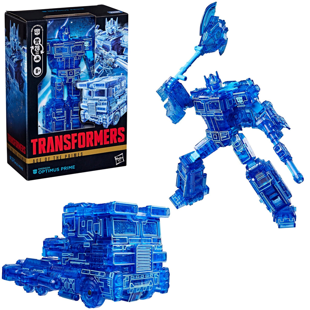 Transformers Age of the Primes Energon Optimus Prime Voyager Class Action Figure