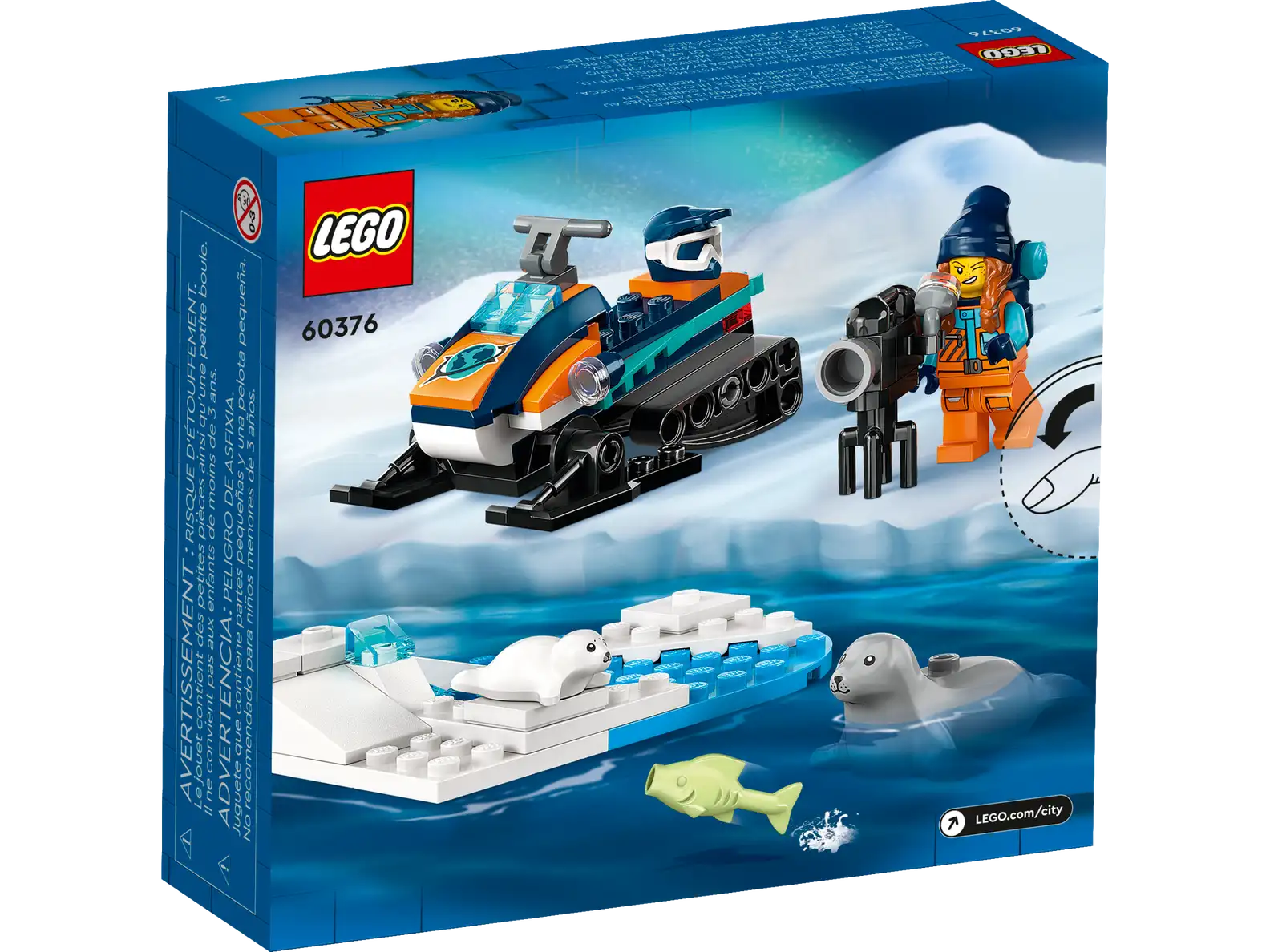 LEGO City 60376 Arctic Explorer Snowmobile
