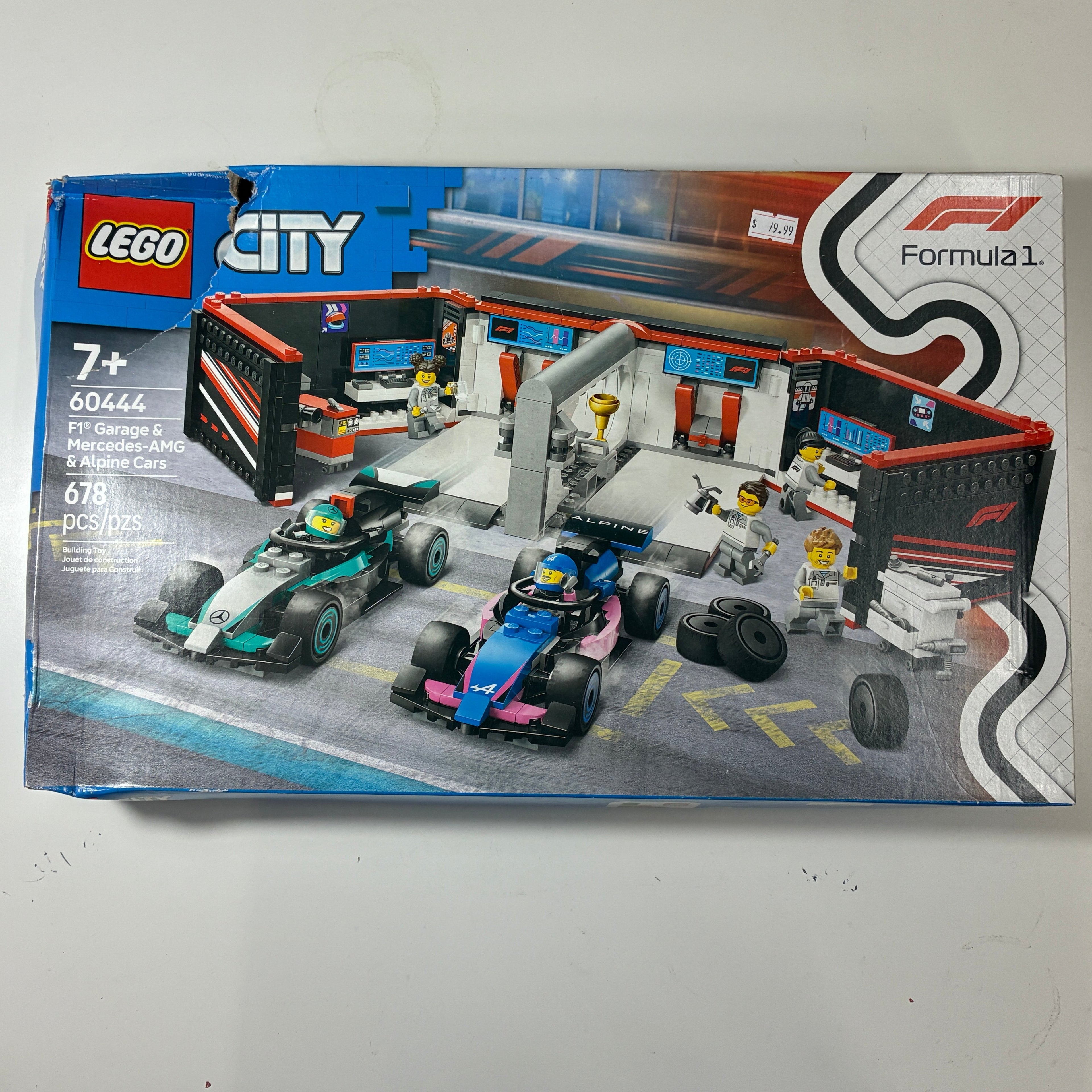LEGO City 60444 F1 Garage & Mercedes-AMG & Alpine Cars