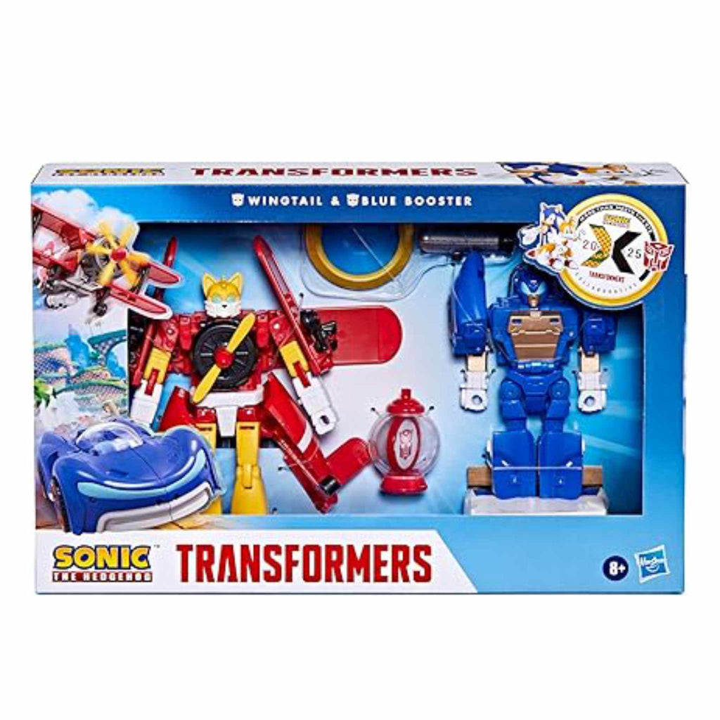 Transformers Collaborative Sonic the Hedgehog Wingtail and Blue Booster