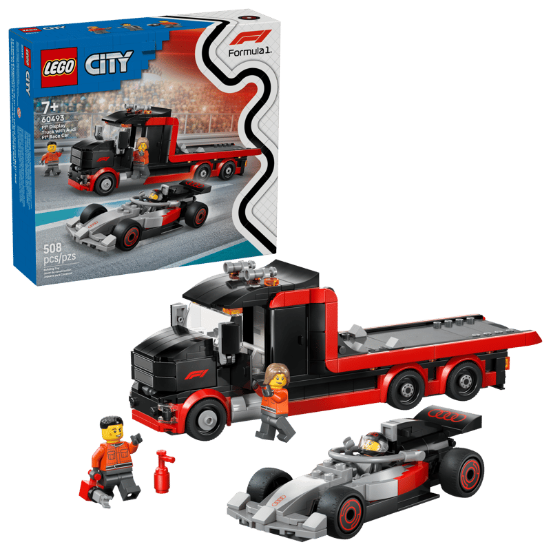 LEGO City 60493 F1® Display Truck with Audi F1® Race Car