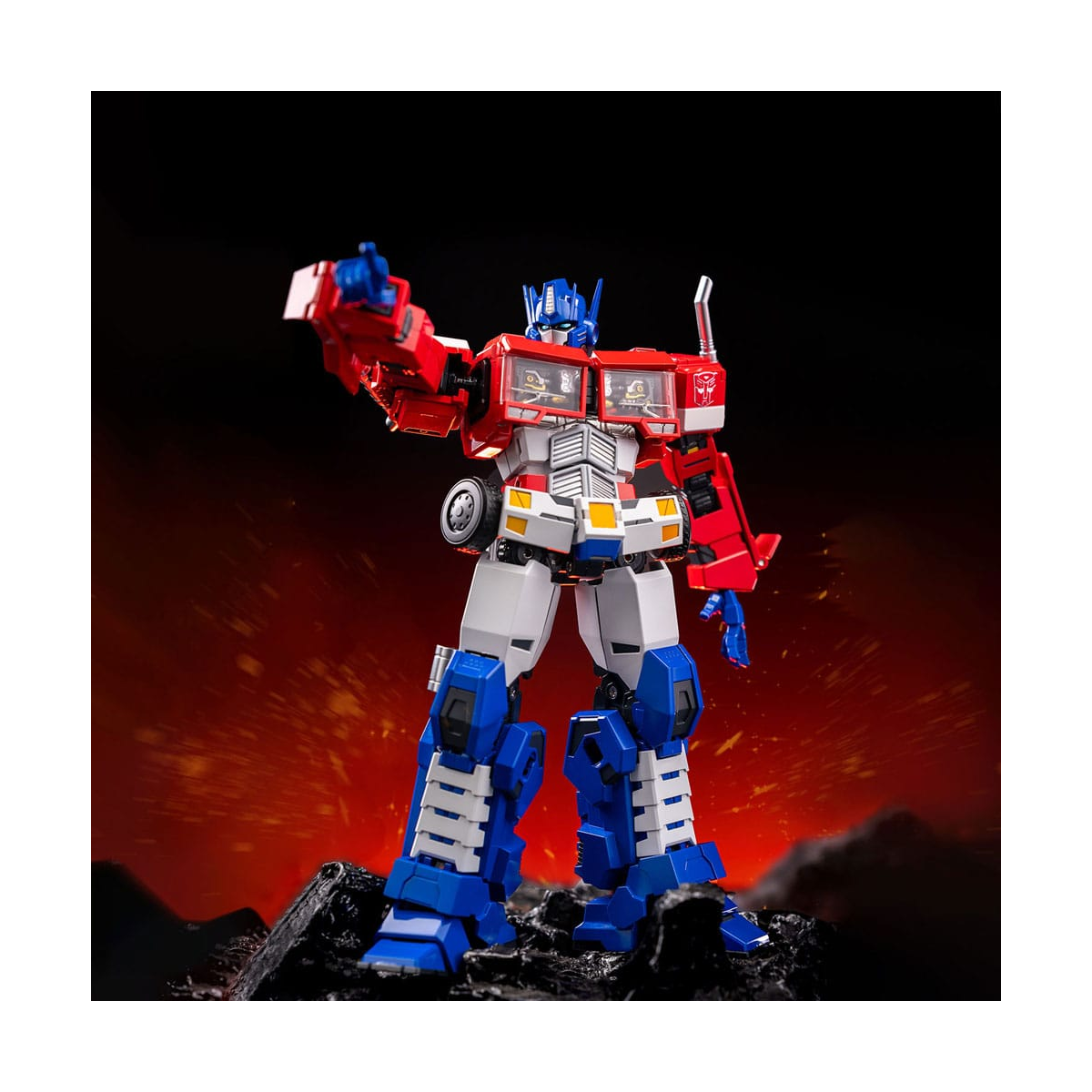 Transformers Optimus Prime Combot Diecast Figure 19cm | LED Light-Up